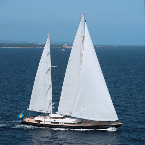 Sailing-superyacht de croisière - CAOZ 14 - Perini Navi - 5 cabines / à salon de pont / en aluminium
