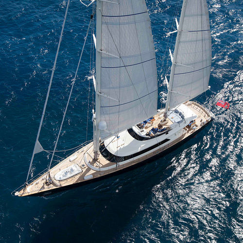 Sailing-superyacht de croisière - VICTORIA A - Perini Navi - à salon de pont / en aluminium / ketch
