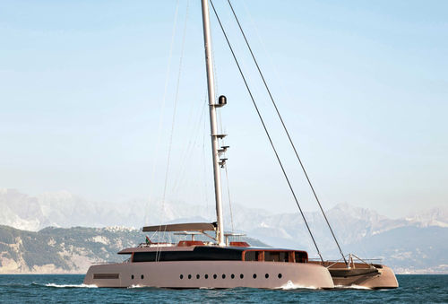 Sailing-superyacht catamaran - ARTEXPLORER - Perini Navi - de croisière / 5 cabines / à fly