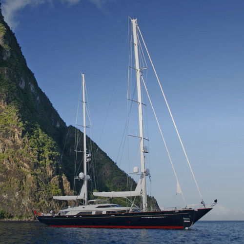 Sailing-superyacht de croisière - TAMSEN - Perini Navi - avec timonerie / en aluminium / ketch