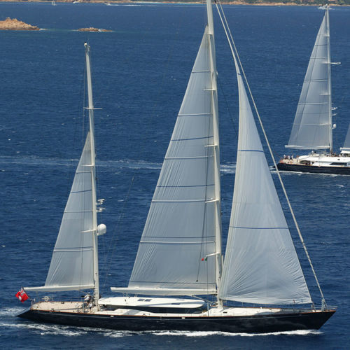 Sailing-superyacht de croisière - BURRASCA - Perini Navi - à fly / en aluminium / ketch