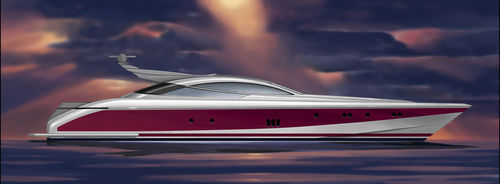 Super-yacht de sport - W 130 - Warwick Yacht Design - hard-top / 4 cabines / à déplacement