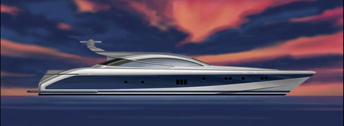 Super-yacht de sport - W 108 - Warwick Yacht Design - hard-top / 5 cabines / à déplacement