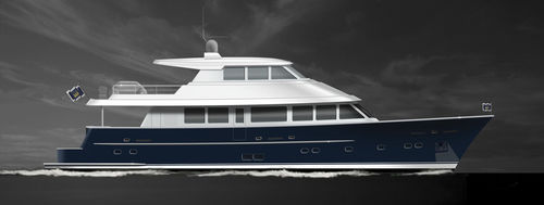 Motor-yacht de croisière - W 85 LR - Warwick Yacht Design - à fly fermé / coque à déplacement