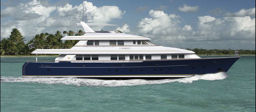 Super-yacht de croisière - W 140 - Warwick Yacht Design - raised pilothouse / 4 cabines / à déplacement