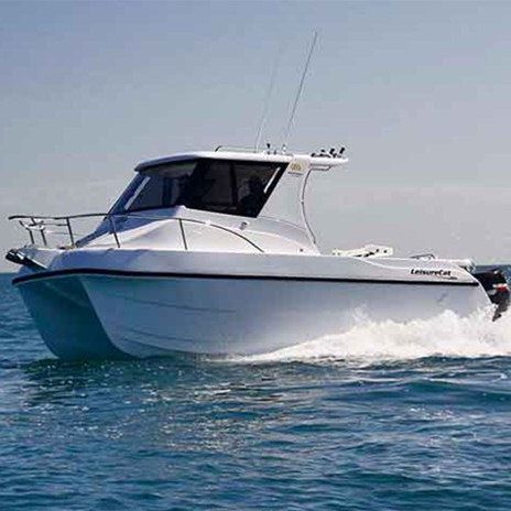 Bateau de pêche-promenade catamaran - 7000 Gamefisher - LeisureCat - hors-bord / bimoteur / coque planante