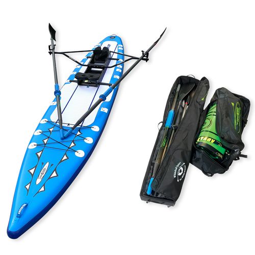 SUP gonflable - Adventure Row 16’ Combo Package (Single) (Blue) - Whitehall Rowing & Sail - allround / de balade / pour adulte