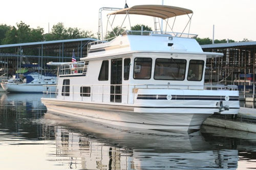 Bateau maison in-bord - 47' Classic - Gibson Boats - fluvial