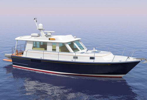 Vedette in-bord - MONHEGAN 42 EXTENDED - Lyman Morse - hard-top / avec timonerie / semi-custom
