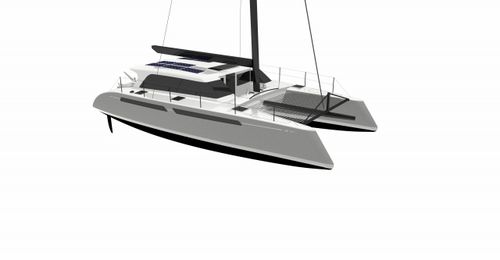 Catamaran - LM 48 Cat - Lyman Morse - de course-croisière / 1 cabine / à cockpit fermé