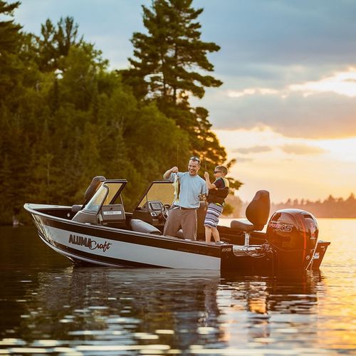 Bay boat hors-bord - FSX 175 - Alumacraft - à double console / open / bow-rider