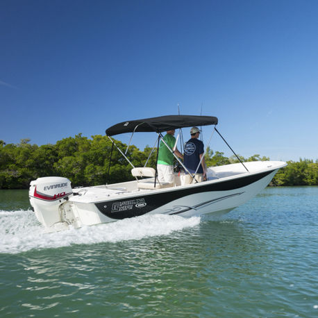 Coque open hors-bord - 258 DLV - Carolina Skiff - bimoteur / à console centrale / de pêche sportive