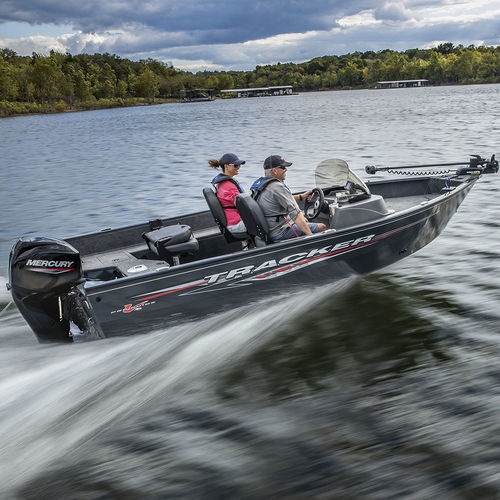 Bass boat hors-bord - PRO GUIDE™ V-16 SC - Fisher - à console latérale / open / de pêche sportive