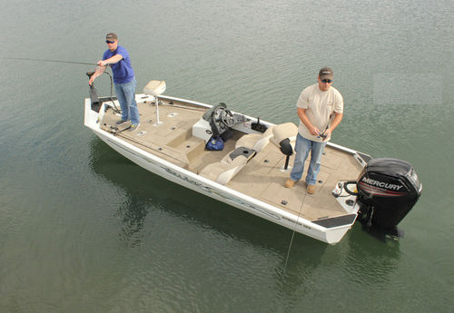 Crappie boat hors-bord - Stealth 190 - SeaArk Boats - à console latérale / en aluminium / max. 4 personnes