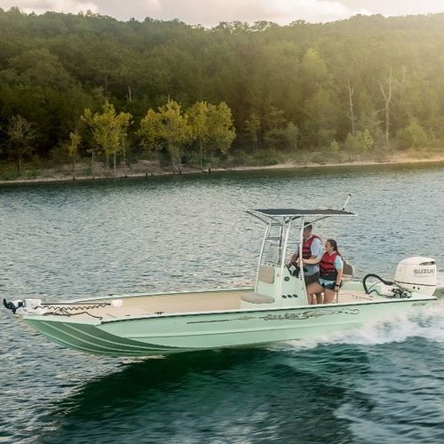 Jon boat hors-bord - Big Daddy - SeaArk Boats - open / à console centrale / de pêche sportive