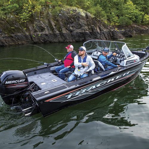 Bay boat hors-bord - Targa™ V-19 WT - Tracker - à double console / de pêche sportive / en aluminium