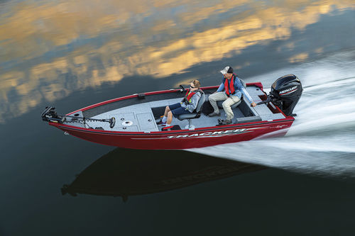 Bass boat hors-bord - SUPER GUIDE™ V-16 T - Tracker - open / de pêche sportive / en aluminium