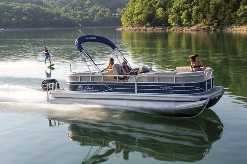 Bateau ponton hors-bord - PARTY BARGE® 22 RF XP3 - Sun Tracker - tri-tube / de wakeboard / de ski nautique