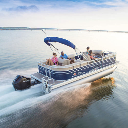 Bateau ponton hors-bord - PARTY BARGE® 22 RF XP3 - Sun Tracker - open / à console latérale / de croisière