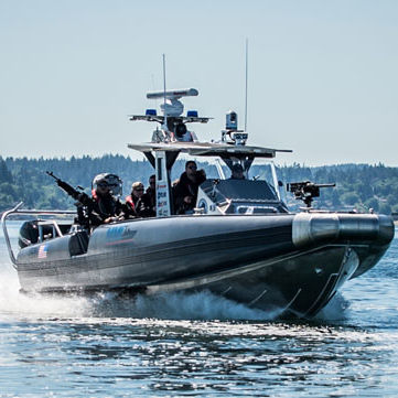 Bateau de surveillance - SAFE 35 - Safe Boats - hors-bord / en aluminium / bateau pneumatique semi-rigide