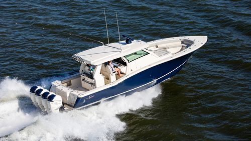 Vedette hors-bord - 425 LXF - Scout Boats - quadrimoteur / open / à console centrale