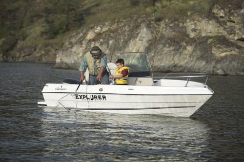 Coque open hors-bord - 492 CC - Campion - à console centrale / de pêche sportive / max. 5 personnes