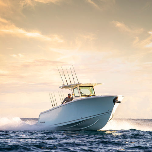 Coque open hors-bord - 312 CC - Sailfish - bimoteur / carène à redan / à console centrale