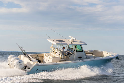 Vedette hors-bord - 360 CC - Sailfish - trimoteur / carène à redan / open