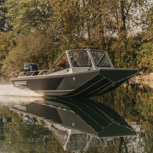 Jon boat hors-bord - 20' ALASKAN  - Wooldridge - open / à double console / de pêche sportive