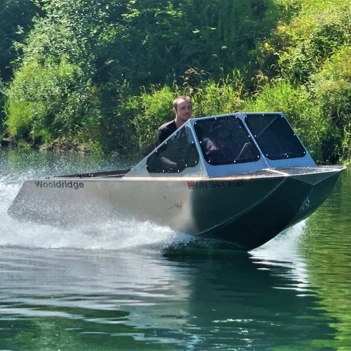 Runabout in-bord - RIVER RAT - Wooldridge - à double console / open / de pêche sportive