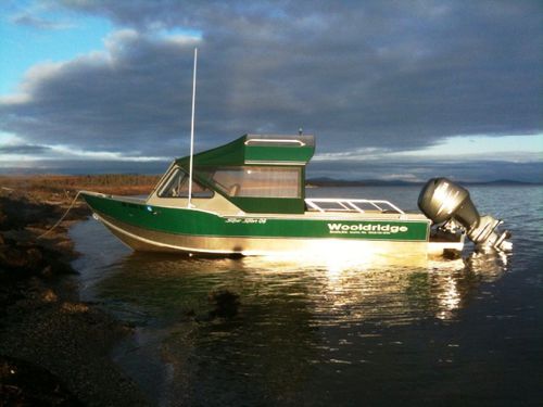 Bateau de pêche-promenade hors-bord - SUPER SPORT - Wooldridge - avec timonerie / offshore / en aluminium
