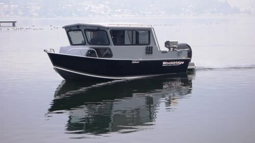 Bateau de pêche-promenade hors-bord - 20' SS PILOTHOUSE - Wooldridge - avec timonerie / offshore / en aluminium