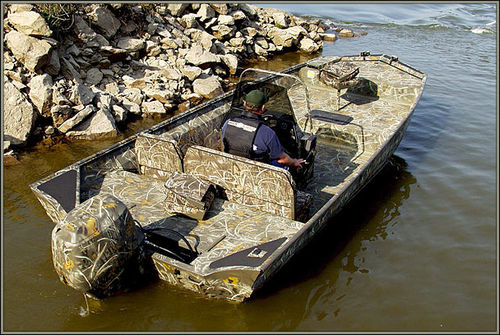 Jon boat hors-bord - 2072LDSV - War Eagle - à console centrale / de pêche sportive