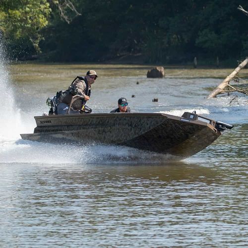 Jon boat hors-bord - BAYOU 180 - Xpress - essence / à fond plat / open