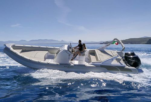 Bateau pneumatique hors-bord - 996 GP - Master - semi-rigide / de ski nautique / en fibre de verre