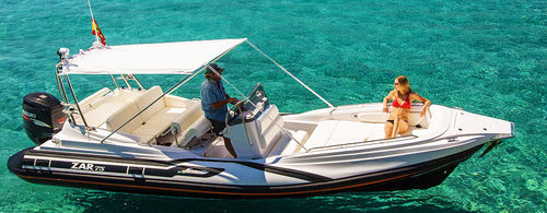 Bateau pneumatique hors-bord - 75 SUITE  - Zar Formenti - semi-rigide / open / à console centrale