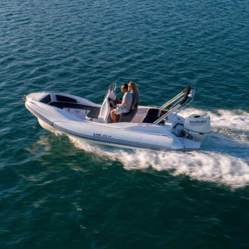 Bateau pneumatique hors-bord - 59 SL - Zar Formenti - semi-rigide / open / à console latérale