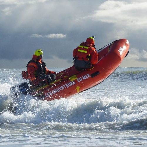 Bateau de recherche et sauvetage - 380 UM - Sillinger - bateau de support pour la plongée / bateau de service portuaire / bateau pneumatique pliable