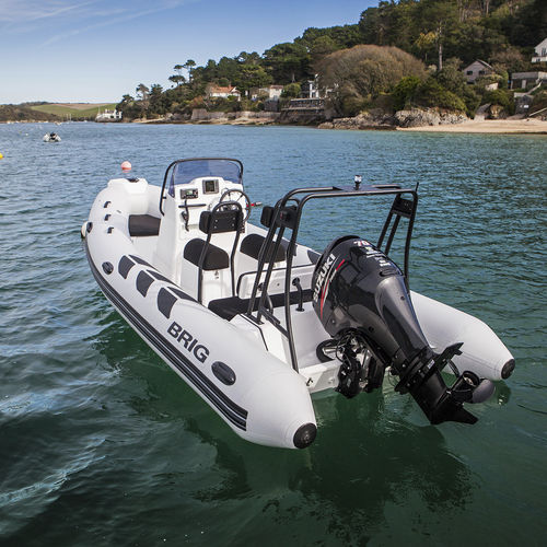 Bateau pneumatique hors-bord - NAVIGATOR 520 - Brig - semi-rigide / open / à console latérale