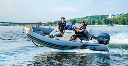 Bateau pneumatique hors-bord - G420 - GRAND Inflatable Boats - semi-rigide / open / à console latérale