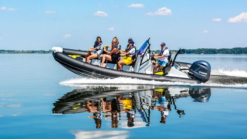 Bateau de surveillance - D600 - GRAND Inflatable Boats - bateau de support pour la plongée / bateau de service / hors-bord