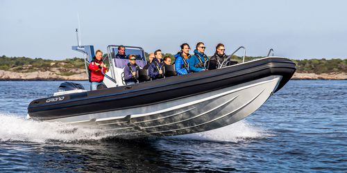 Bateau de support pour la plongée - D950 - GRAND Inflatable Boats - bateau de transport logistique / hors-bord / en fibre de verre