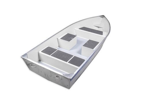 Jon boat hors-bord - 400 FISH AR - MARINE - open / de pêche / en aluminium