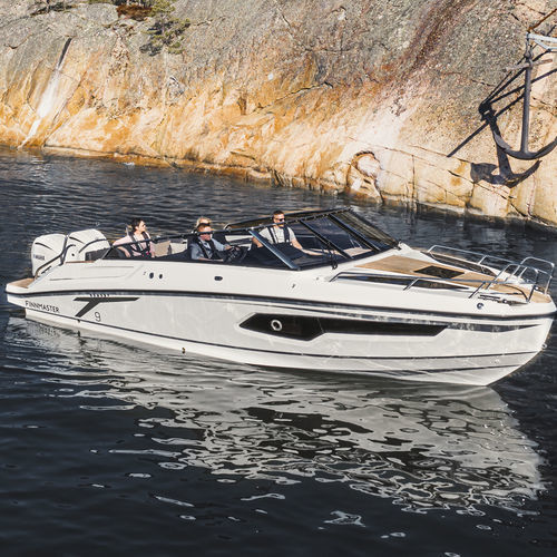 Cabin-cruiser hors-bord - T9 - Finnmaster Boats Oy - bimoteur / open / à double console