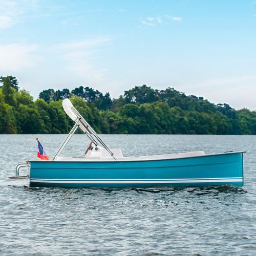 Barque électrique - SCOOP + - Ruban Bleu - POD / pour base de loisirs / max. 7 personnes