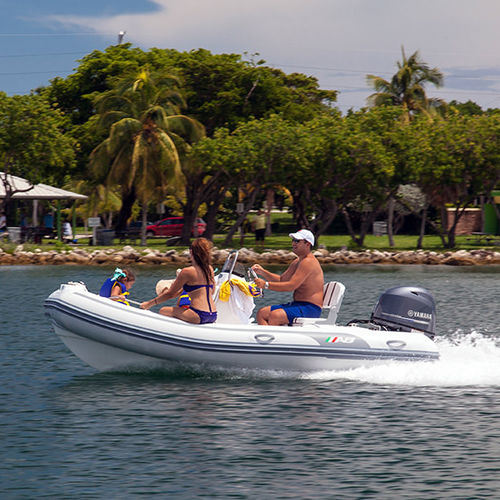 Bateau pneumatique hors-bord - 14 VST - AB Inflatables - semi-rigide / open / à console latérale