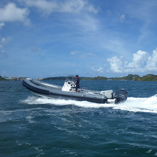 Bateau utilitaire - F28 - AB Inflatables - hors-bord / en PRV / bateau pneumatique semi-rigide