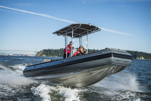 Bateau professionnel hors-bord - A21-XHD - AB Inflatables - en aluminium / bateau pneumatique semi-rigide