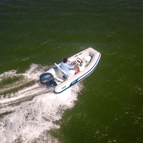 Bateau pneumatique hors-bord - 10 VSX - AB Inflatables - semi-rigide / open / à console latérale