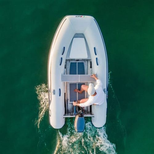 Bateau pneumatique hors-bord - 9.5 AL - AB Inflatables - semi-rigide / open / en aluminium